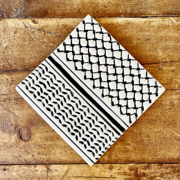 trivet kuffiyeh black #4