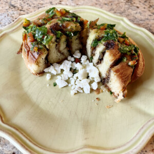 sumac & onion roll with feta cheese